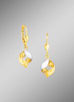 Bewegliche Ohrringe in Bicolor 