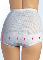 Miss Mary Miederhose mit Verst&auml;rkungen WEISS