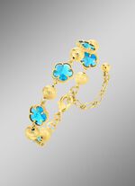 Schmuckset,  3-teilig, im Blumendesign 