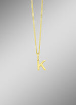 Buchstaben-Anhänger mit Panzerkette 