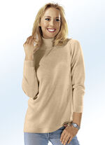 Pullover mit Schurwolle SAND
