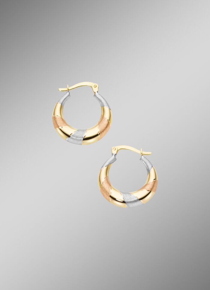 Bezaubernde Creolen in Gold 585/- fein 