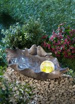 Vogeltr&auml;nke mit Solarkugel GRAU