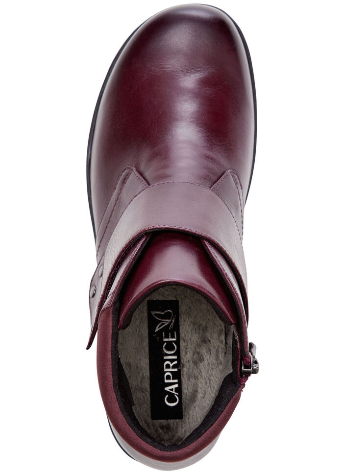 ELENA EDEN, atmungsaktive Damen-Boots, Weite H, mit Reissverschluss BORDEAUX