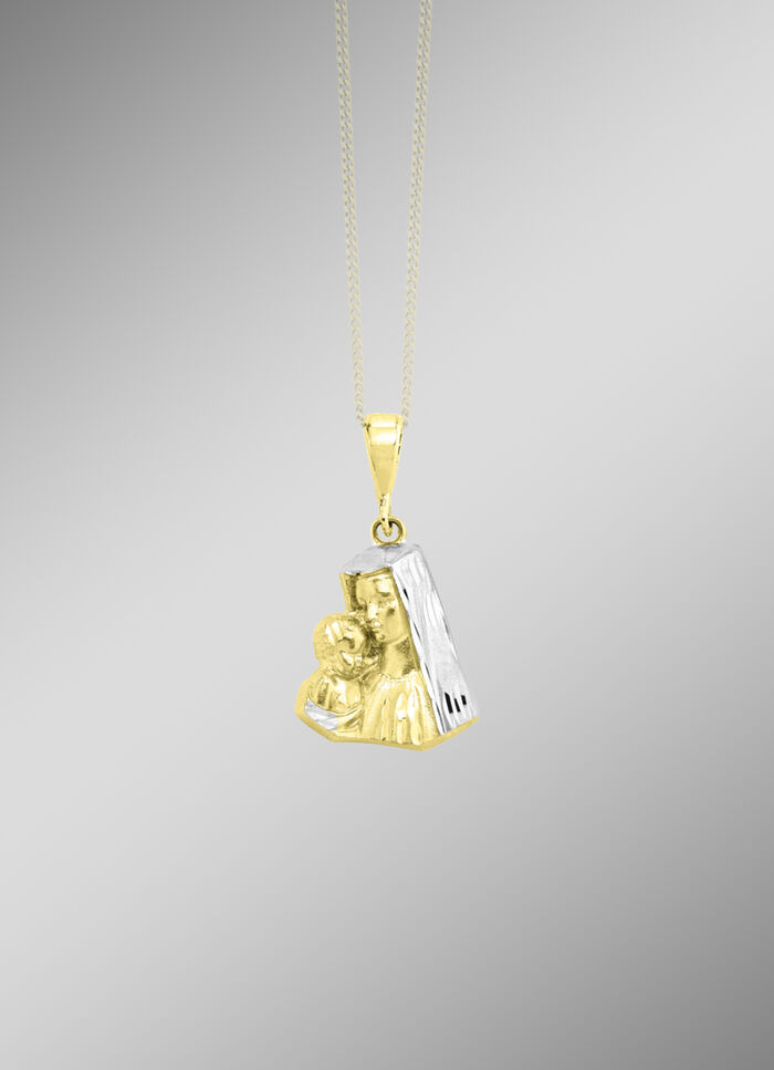 Anh&auml;nger Heilige Maria und Jesuskind in Bicolor 