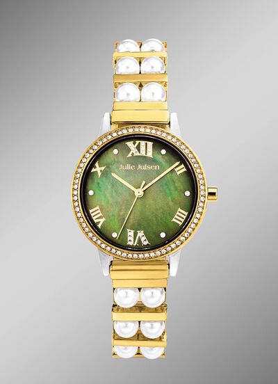 Julie Julsen Quartz- Damenuhr mit Perlmutt 