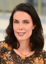 Lederband Halskette mit Rivoli Glasstein 