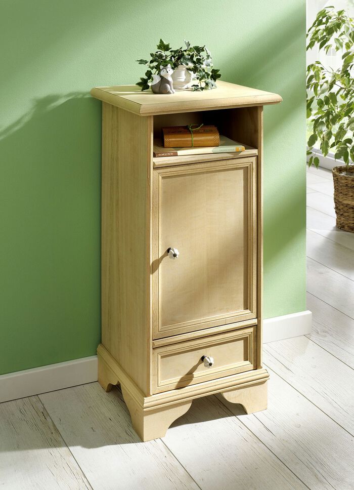 Teilmassive Kommoden mit Metallknöpfen NATUR