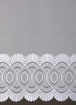 Kurzvorhang mit Stangendurchzug WEISS