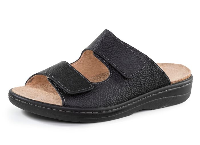 GINO GALANTE, bequeme Herren-Pantoletten, Weite H, mit herausnehmbarem Fussbett 