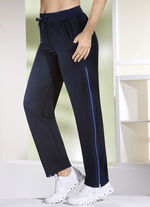 Freizeithose mit Reissverschluss MARINE-ROYALBLAU