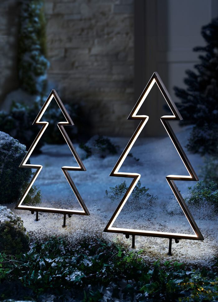 LED-Metallbaum mit Erdspie&szlig;en 