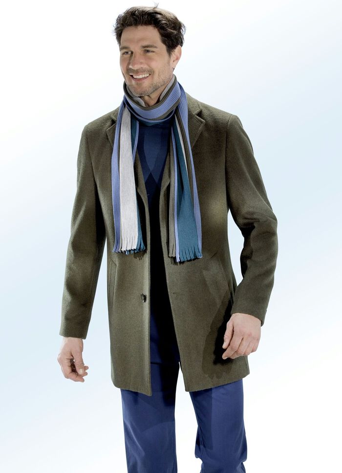 Kurzmantel mit Leistentaschen OLIV