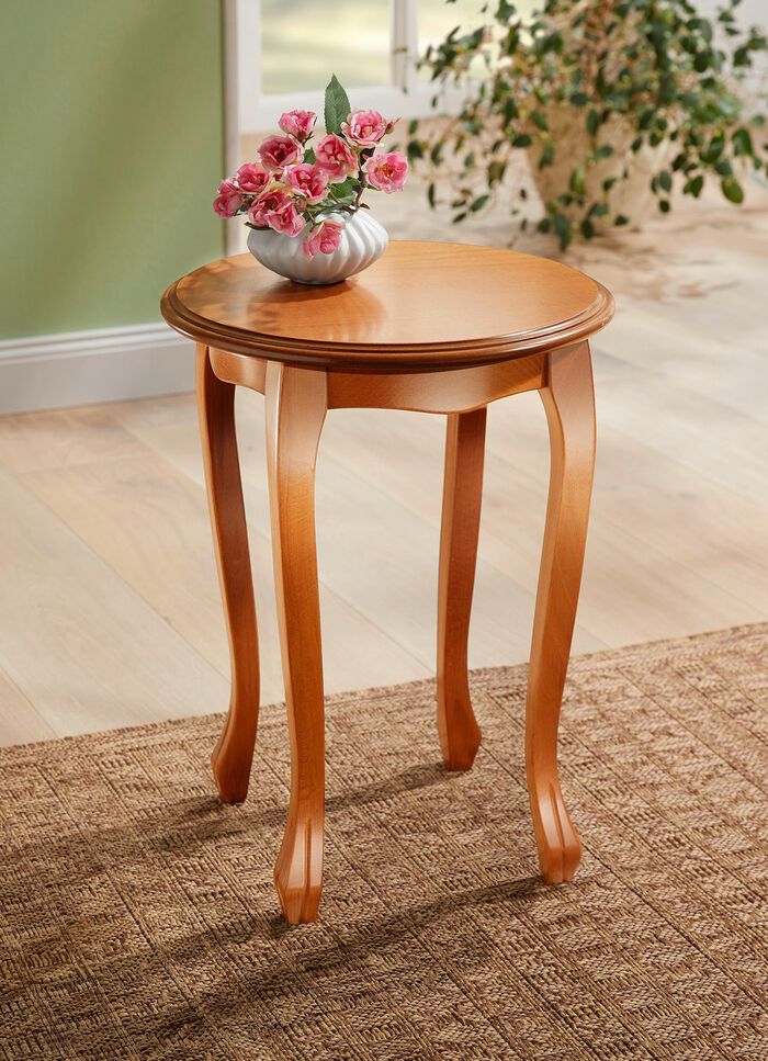 Teilmassiver Beistelltisch NATUR-HONIG