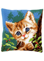 Stickkissen Katze mit Zubehör 