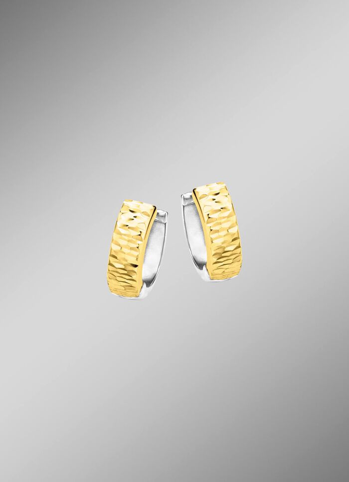 Bicolor-Klappcreolen 