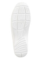 Waldläufer, bequeme Damen-Slipper, Weite H, mit herausnehmbarem Fussbett WEISS-BUNT
