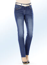 Jeans mit schönem Nietenbesatz JEANSBLAU