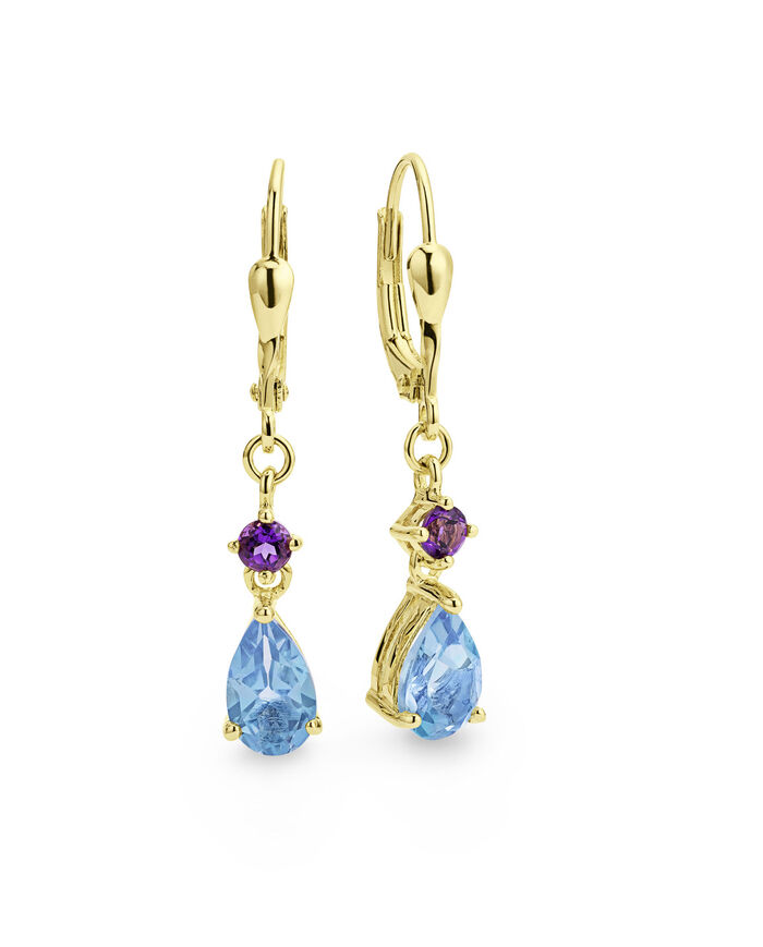 Ohrringe mit Blautopas 