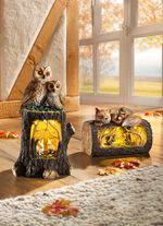 Beleuchteter Baumstamm 