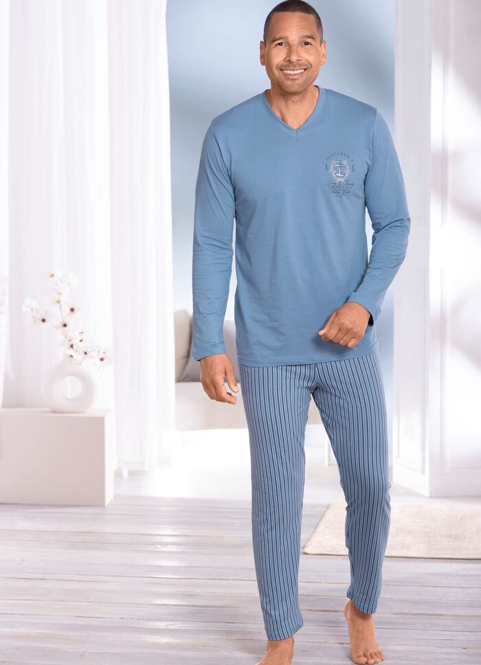 Zweierpack Pyjamas mit V-Ausschnitt 