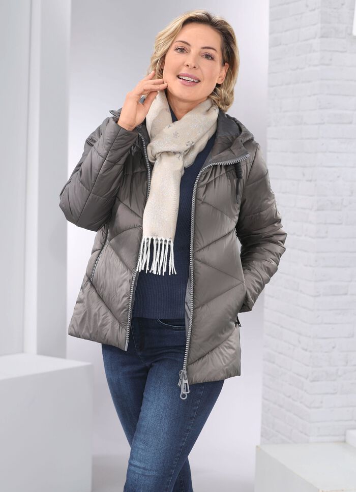 Jacke mit fester Kapuze GRAFIT