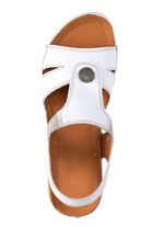 ELENA EDEN Sandale aus Nappaleder mit Metallschmuck 