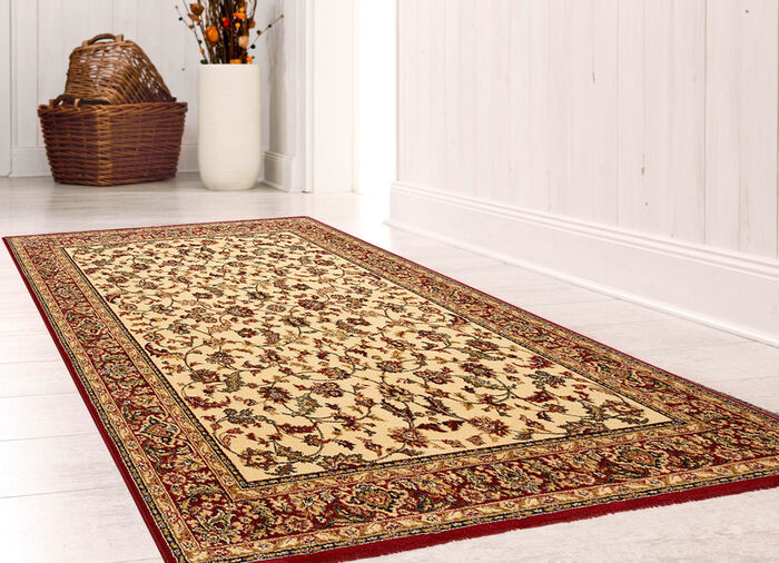 Brücken und Teppiche mit besonders hoher Flordichte BEIGE GEMUSTERT