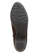 Andrea Conti, trendige Damen-Stiefeletten, mit Reissverschluss BRAUN-SCHWARZ