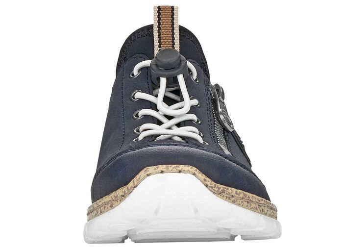 Rieker, sportliche Damen-Sneaker, mit MemoSoft Decksohle DUNKELBLAU