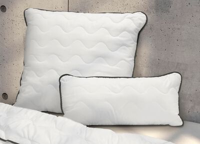 Kissenprogramm aus dem Hause biberna mit schwarzer Biese 