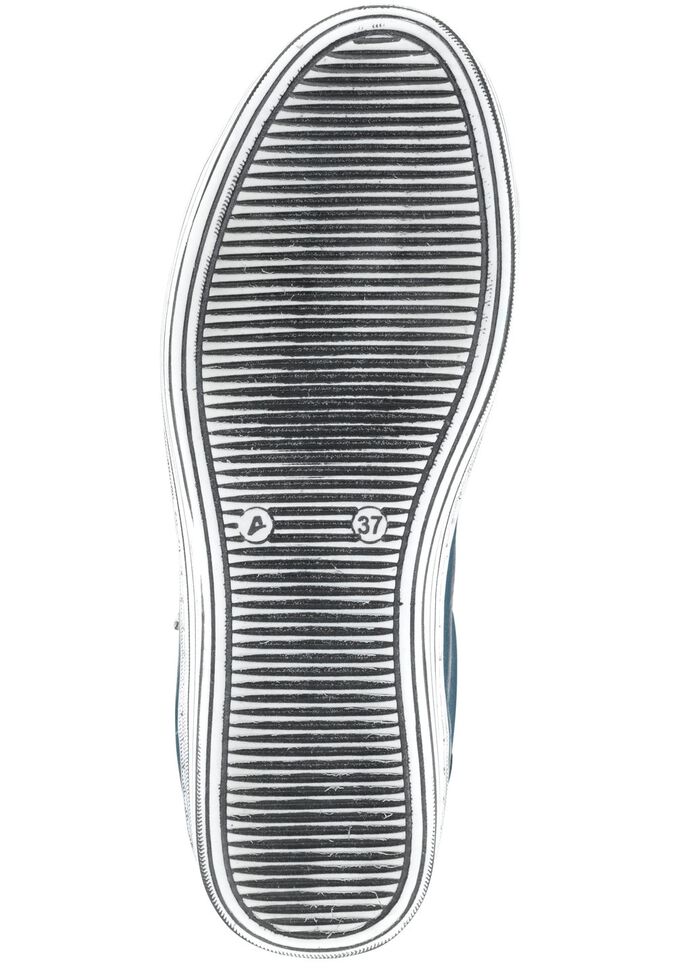 Gemini Schn&uuml;rschuh mit praktischem Seitenrei&szlig;verschluss JEANS