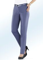 Hose mit Stretchbund RAUCHBLAU MEL.