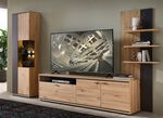 Wohnwand mit LED-Beleuchtung ARTISAN EICHE-GRAFIT