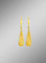 Ein toller Hingucker: gl&auml;nzende Ohrringe, durchbrochen 