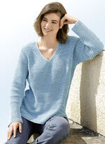 Pullover mit toller Farbgebung in Melange-Optik 