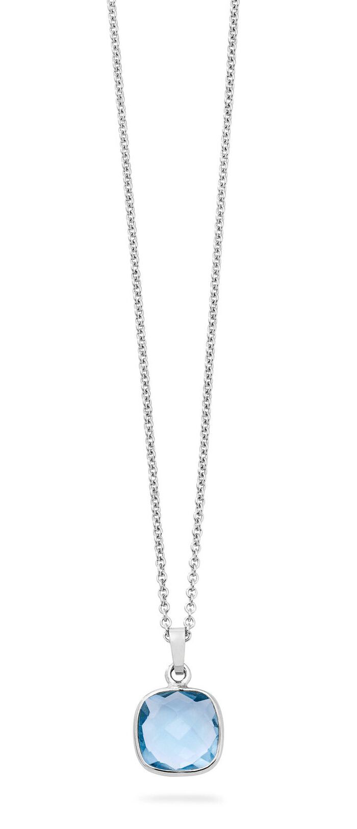 Sch&ouml;ner Anh&auml;nger mit beh. Blautopas und Ankerkette 