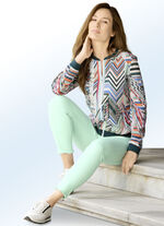 Blusenjacke mit Inkjet-Druck