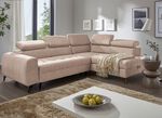 Moderne Polsterecke mit Bettfunktion CREME