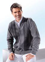 Jacke mit durchgehendem Rei&szlig;verschluss in 2 Farben 