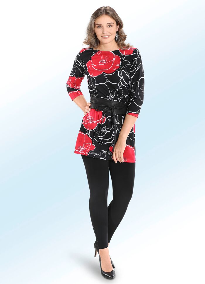 Strick-Tunika in Feinstrick 