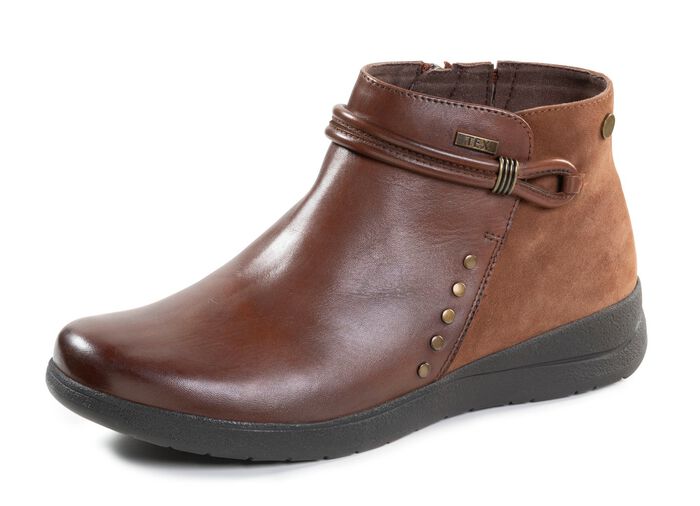 ELENA EDEN, atmungsaktive Damen-Boots, Weite H, mit herausnehmbarem Fussbett 