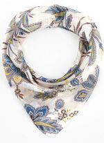 Nickituch mit Floraldessin 