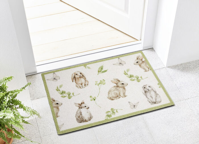 Fussmatte mit beschichteter Rückseite