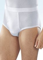 Pfeilring Dreierpack Slips aus Doppelripp mit Eingriff, weiss 