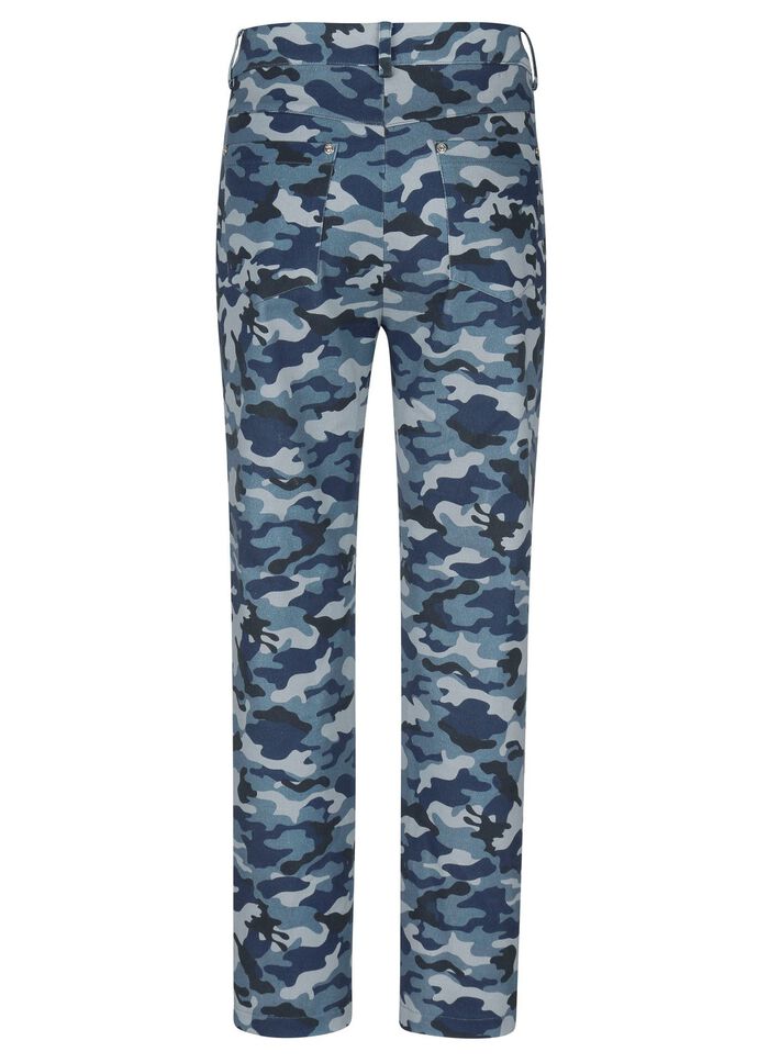 Hose mit Camouflage-Dessinierung 