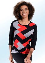 Pullover mit Intarsien-Dessin 