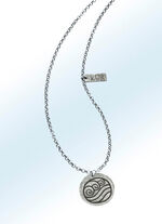 Element-Anhänger Wasser mit Kette 