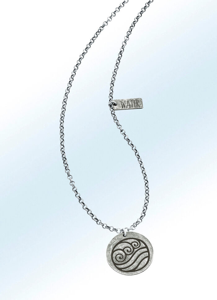 Element-Anhänger Wasser mit Kette 