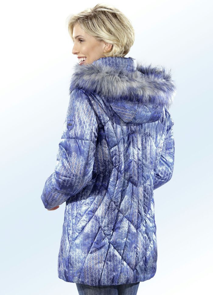 Jacke mit abnehmbarem Kunstpelz-Besatz 